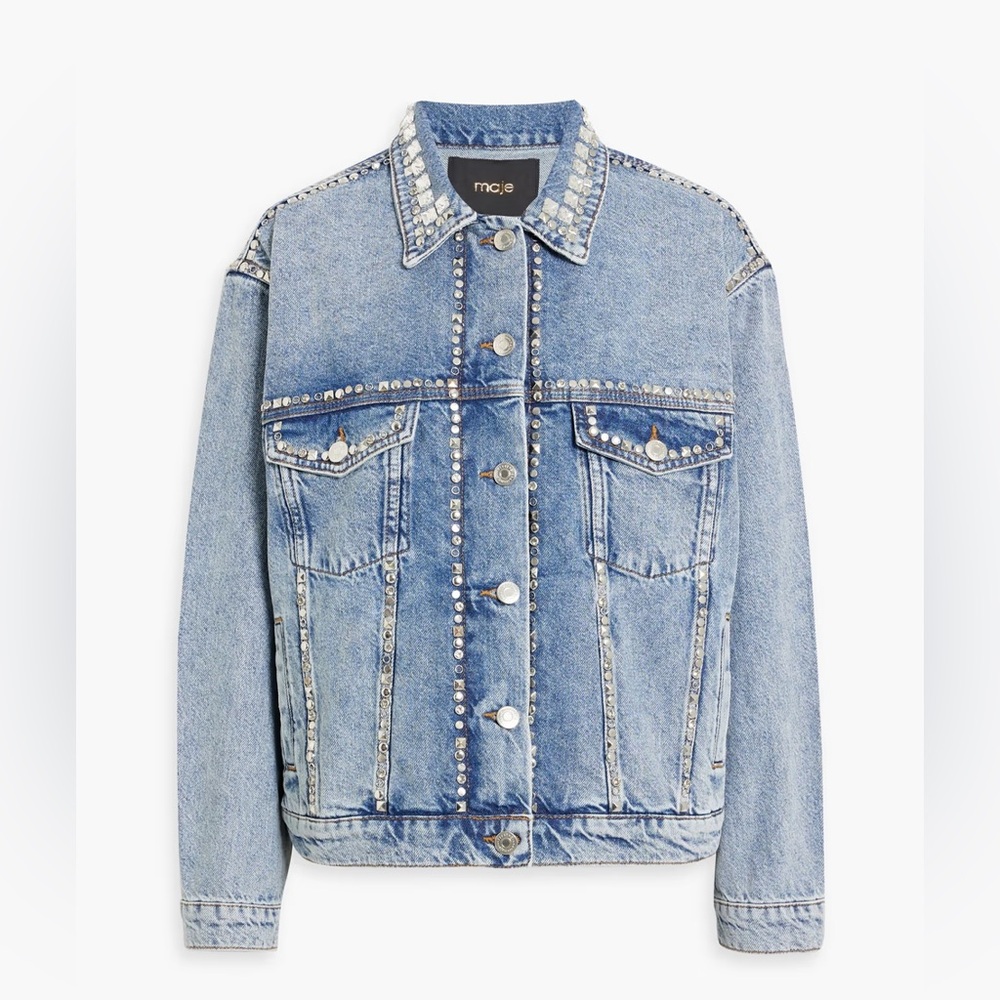 !!SOLD!! NWT Maje Studded Denim, Women’s XS/0